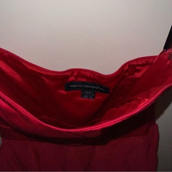 French Connection Women’s Candice Red Ruffle Dress‎ - Picture 3 of 11